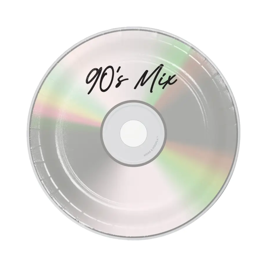 90's Mix CD Plates (Set of 16)